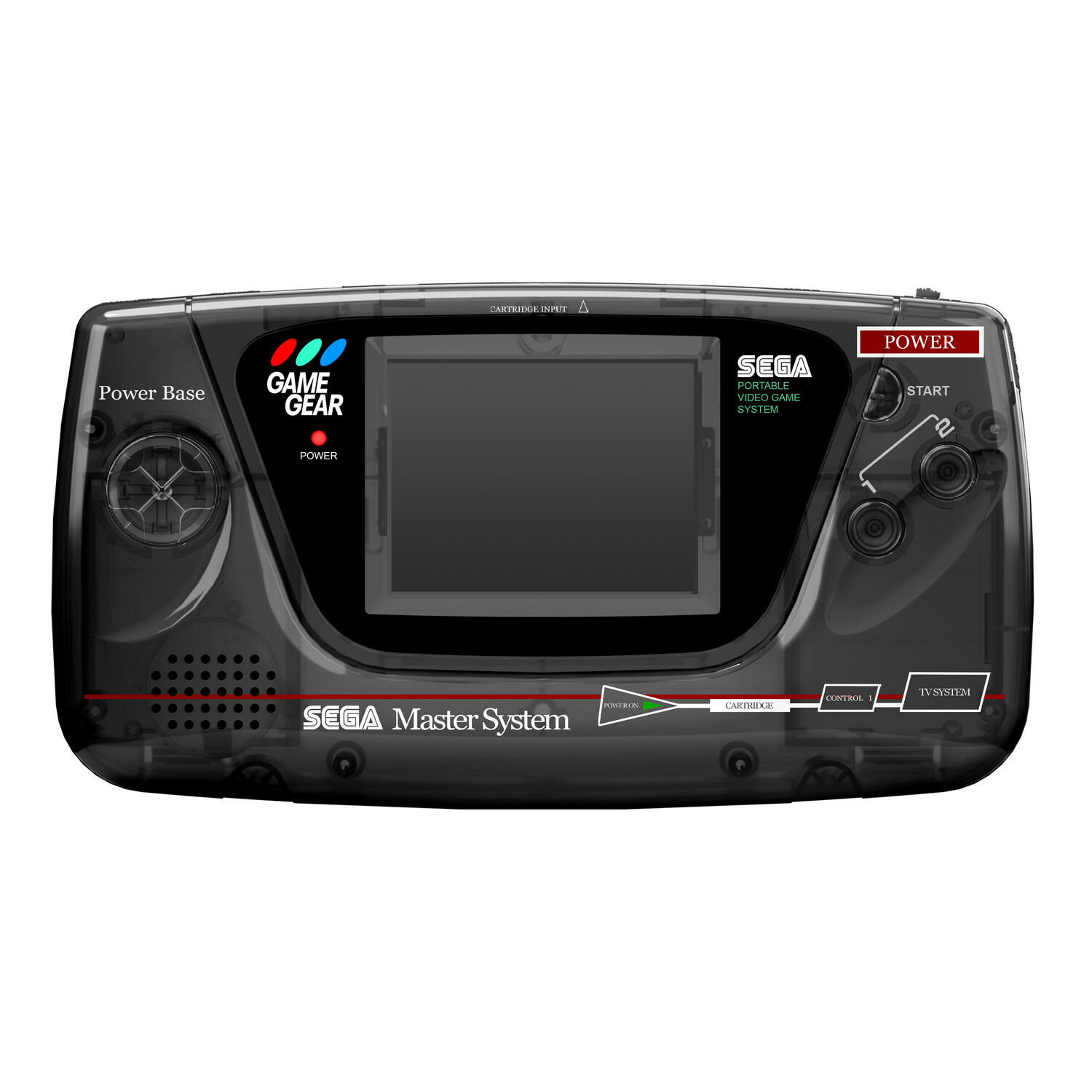 Sega Game Gear Console Prestige Edition (Master System Clear Black)