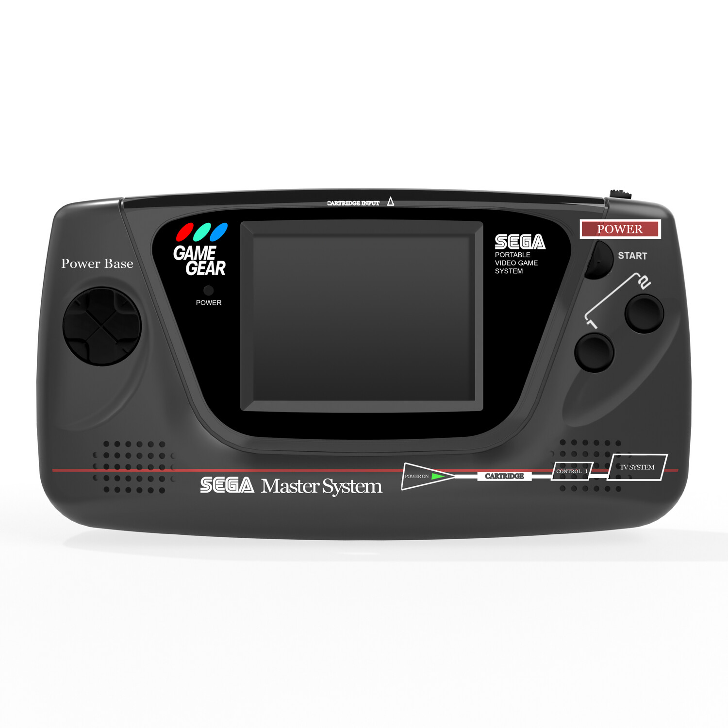 Sega Game Gear Console Prestige Edition (Master System Grey Dual Speaker)