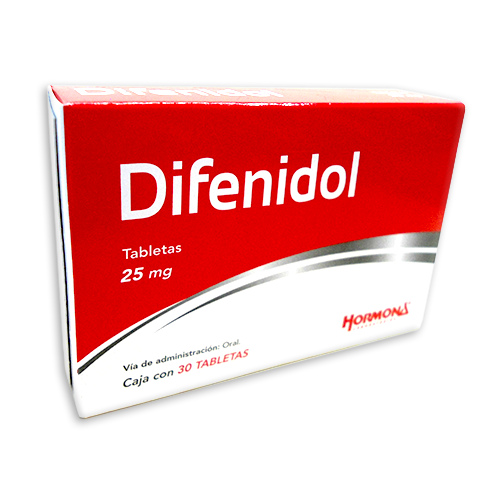 Difenidol 25mg oral 30 tabletas