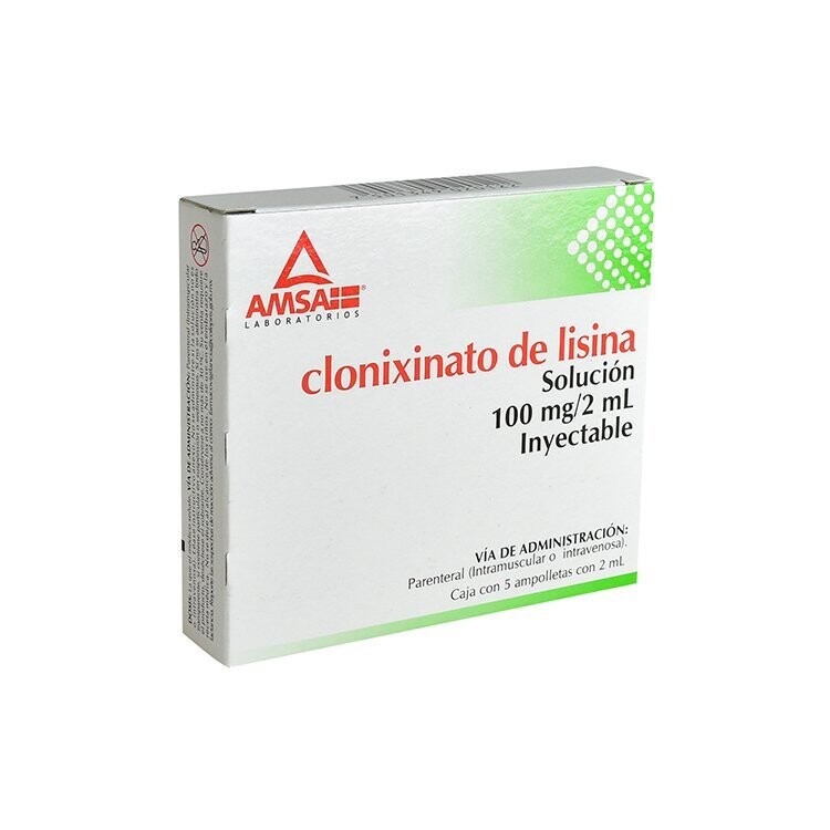 Clonixinato de Lisina 100mg Solución Inyectable