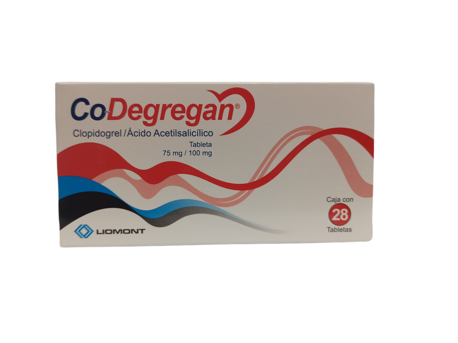 CoDegaran 75mg/100mg oral 28 tabletas