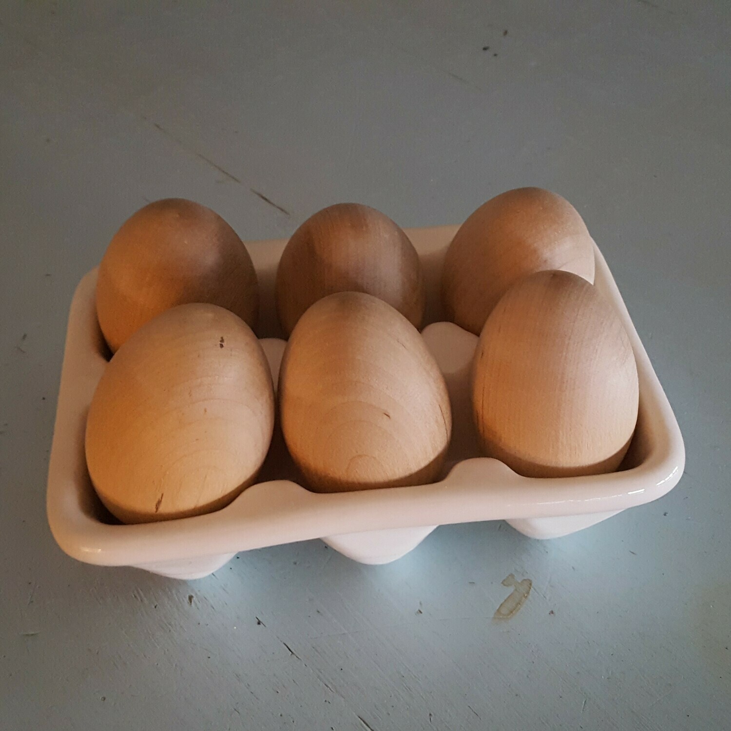 Ceramic Egg Tray, 6 Count