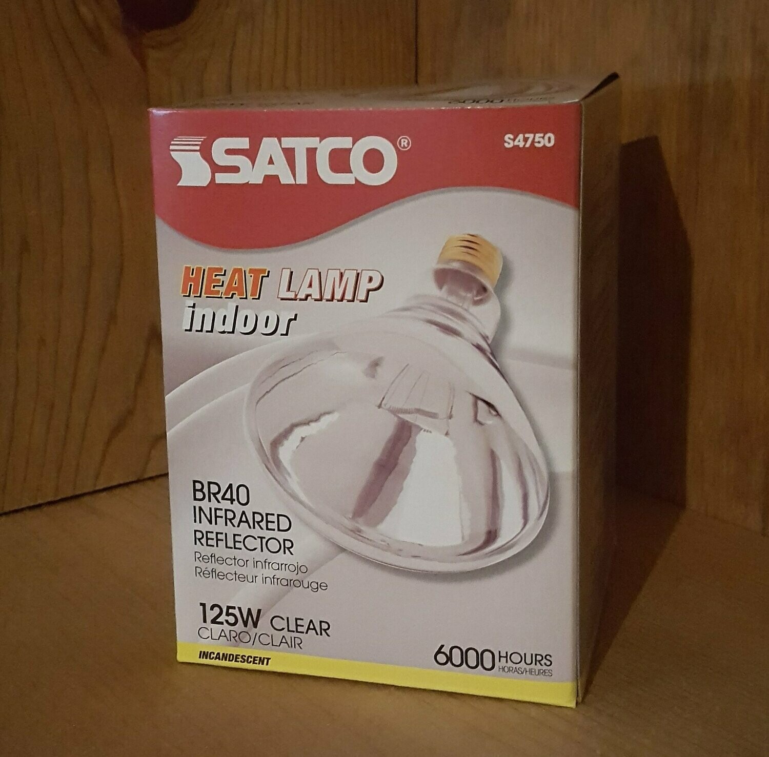 Satco 125 Watt Heat Lamp Bulb