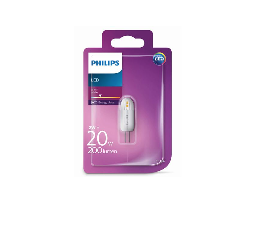 PHILIPS G4 2W=20W LED WHITE 200 LUMENS AMPOULE CAPSULE ECLAIRAGE LAMPE