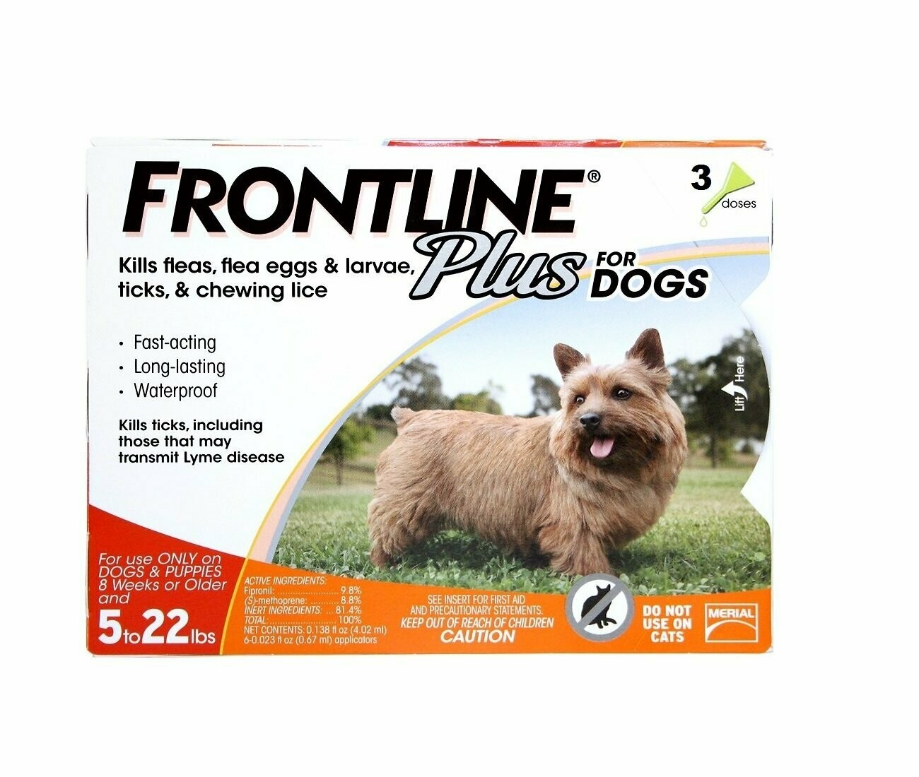 Frontline Plus for Dogs 522lbs