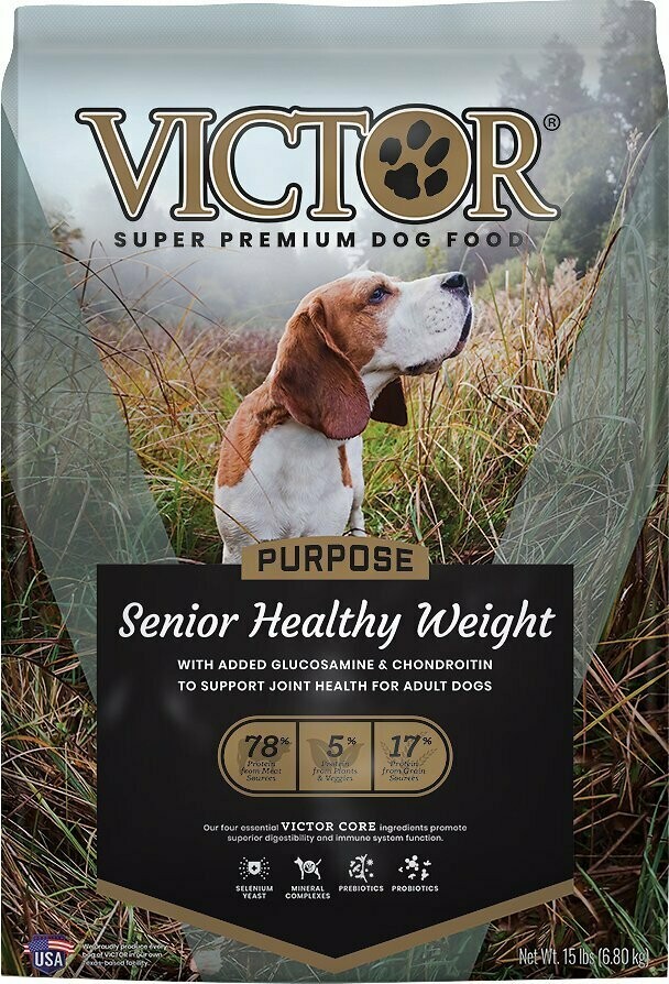 Victor Senior Healthy Weight Dry Dog Food 15lbs
