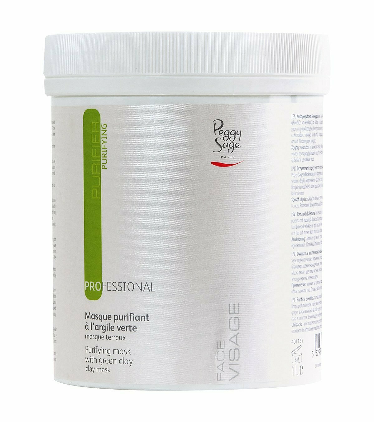 Mascarilla purificante con arcilla verde 1L