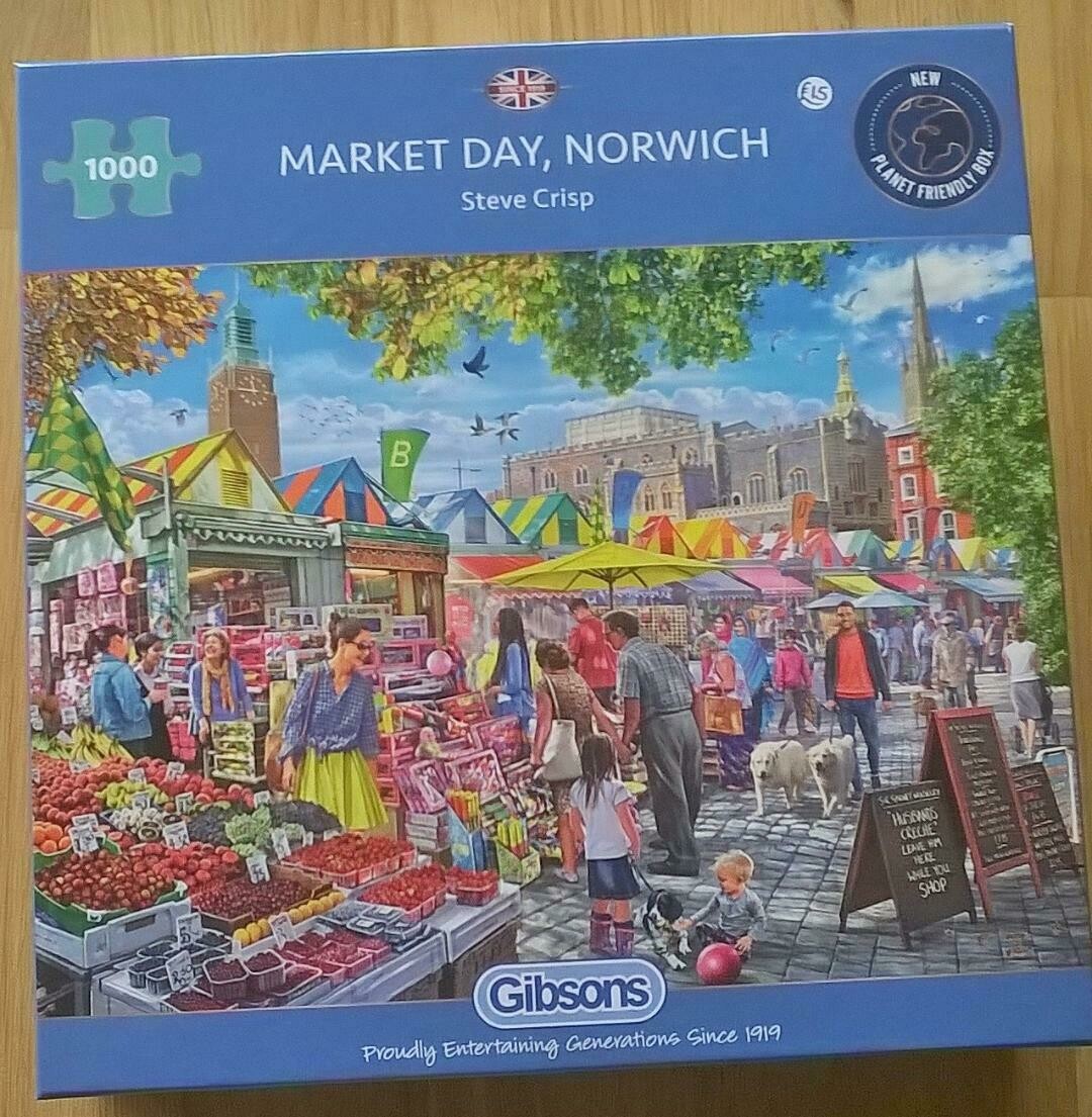 'Market Day, Norwich' 1000 piece Jigsaw