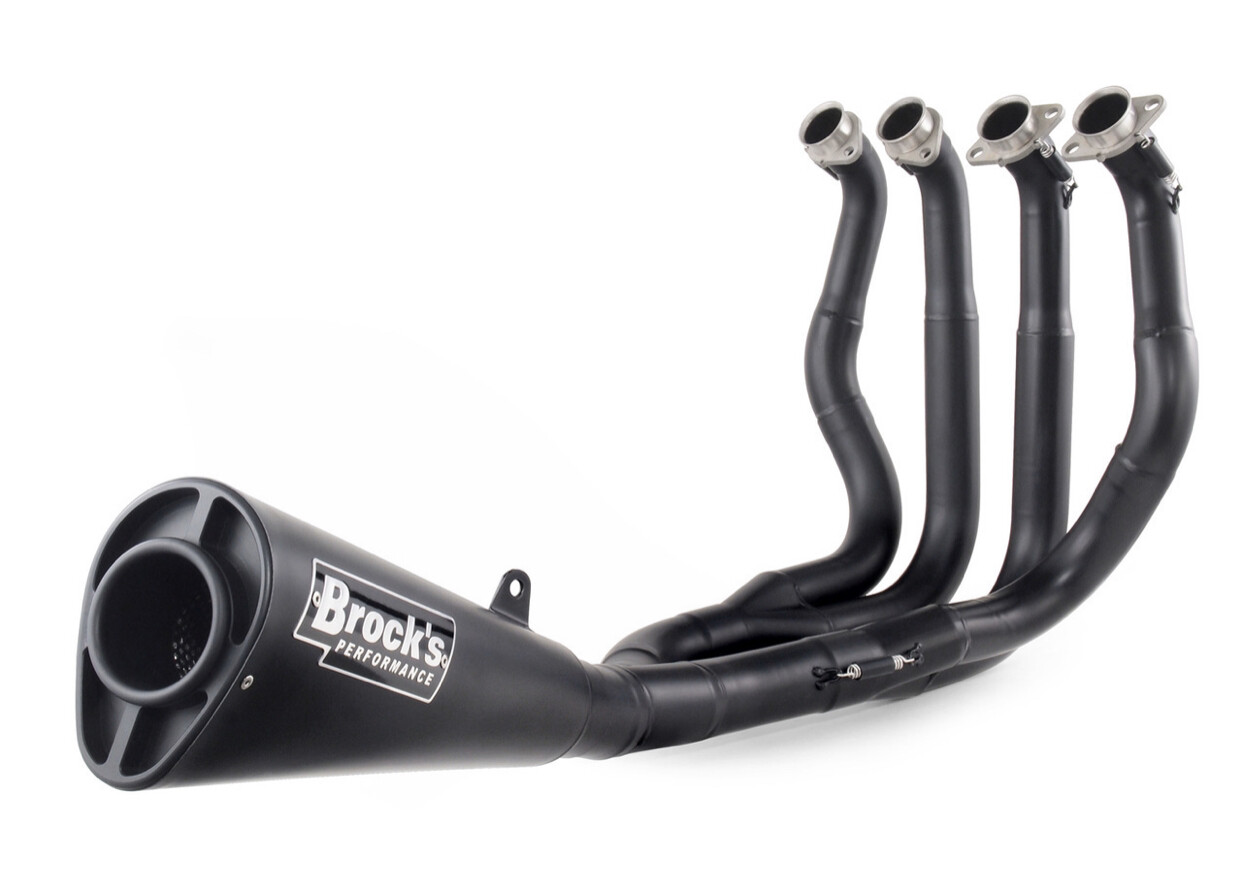 Brock's Alien Head 2 Full System Black 14" Muffler Hayabusa (9919)