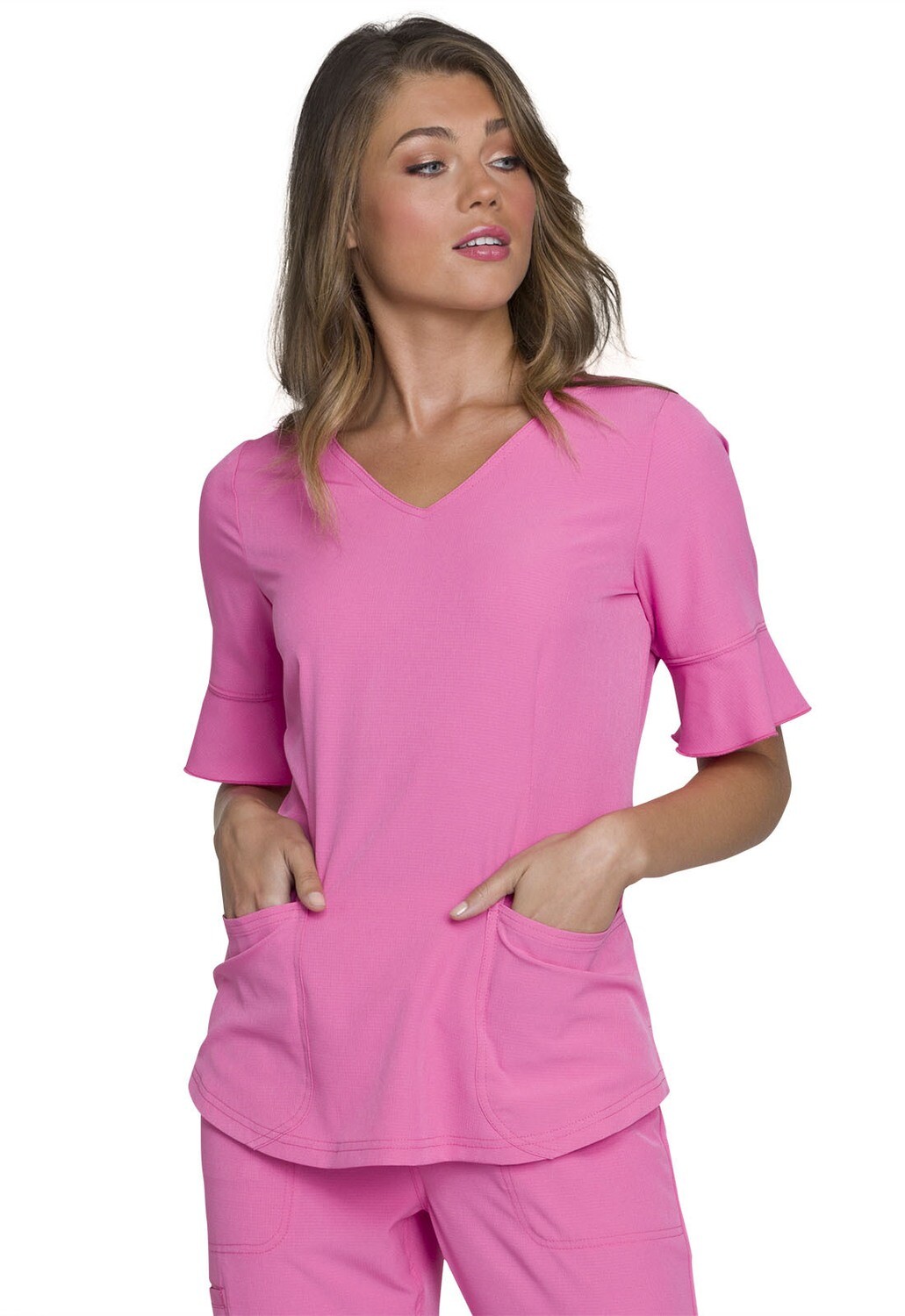 Heartsoul Scrubs Break on Through Mock Wrap Top