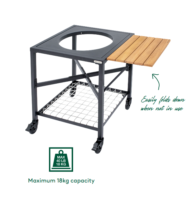 Big Green Egg Acacia Foldable Shelf for Modular Nest