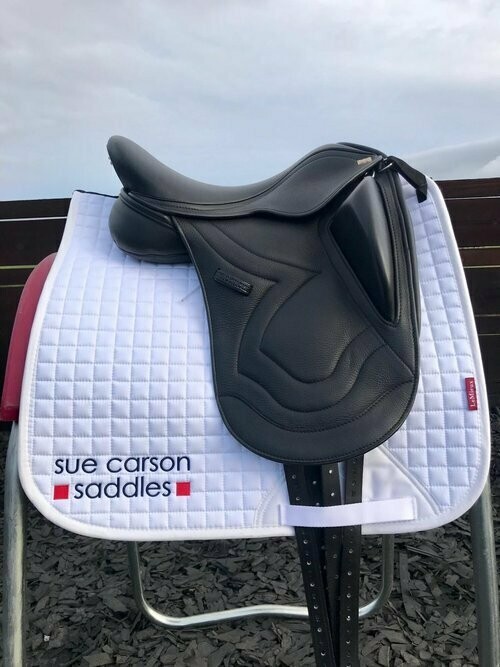 White Dressage Le Mieux Saddle Cloth with Logo