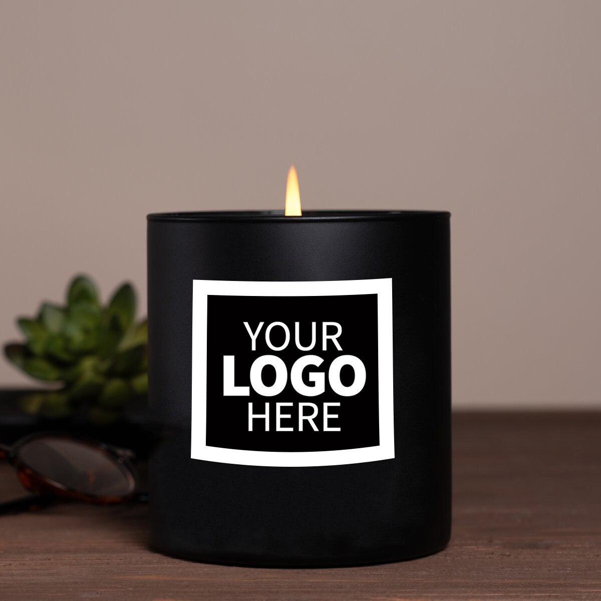 14oz. White Logo Jar Candle Package