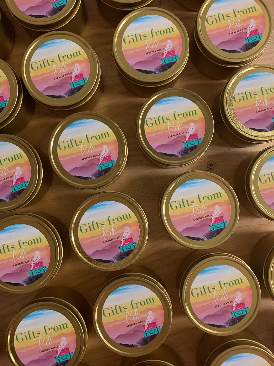 8 oz. Tin Candle With Custom Logo