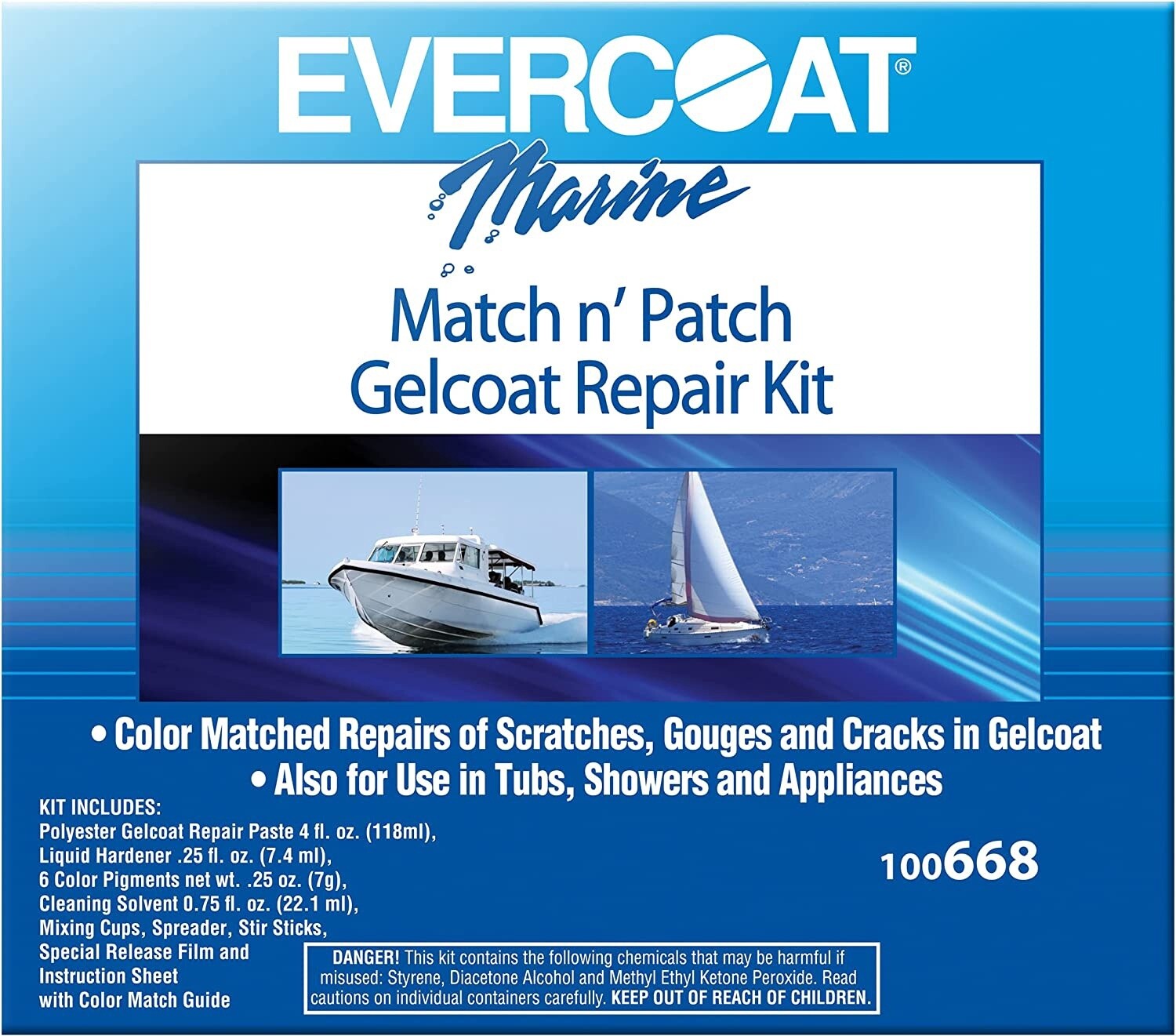 Evercoat Marine Match N'Patch Repair Kit