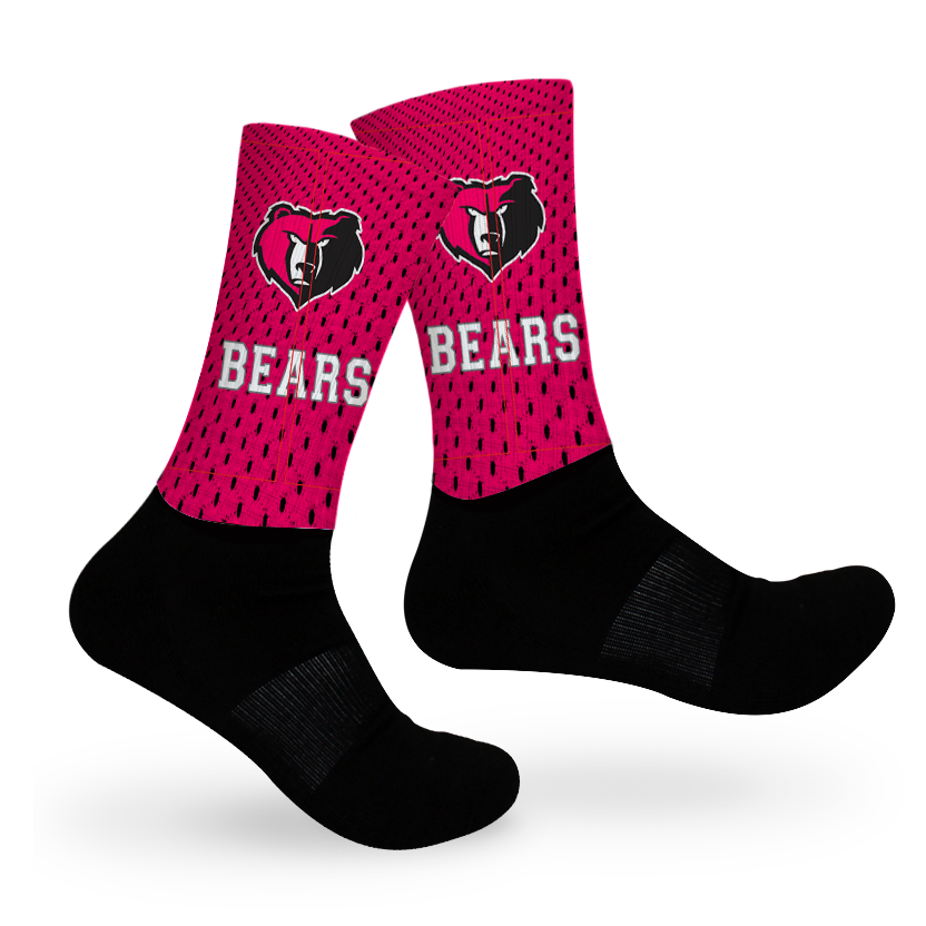 Pink Jersey Athletic Socks