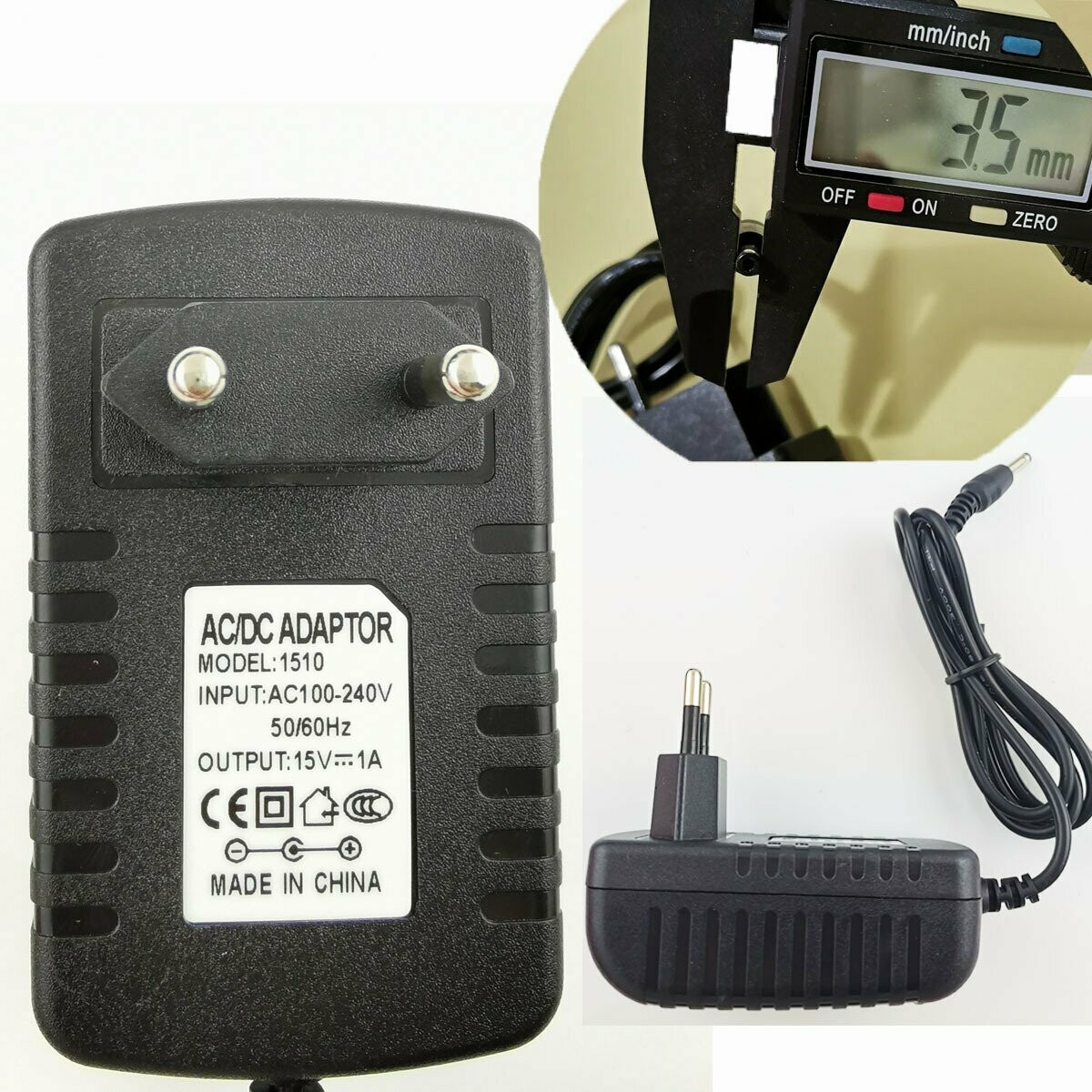 Adaptateur Secteur EU 100-240V Vers 3V 1A - Convertisseur AC/DC, Prise 5.5mm - Pour Appareils électroniques