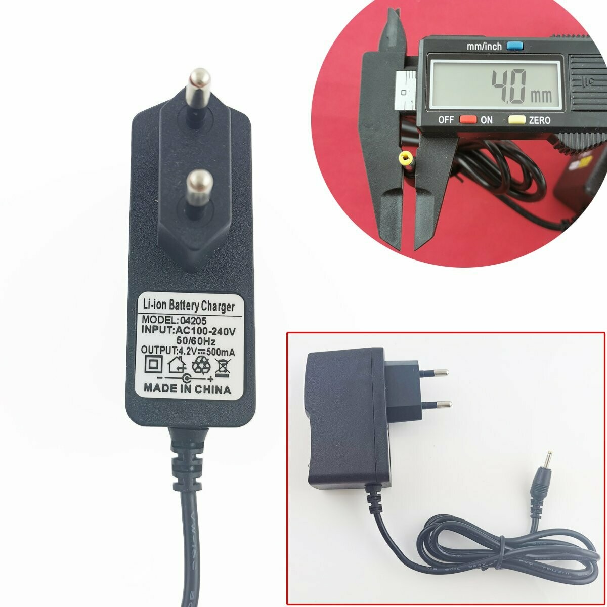 Chargeur 19V 1.75A UE – Adaptateur AC/DC 100-240V Pour Trottinette M365