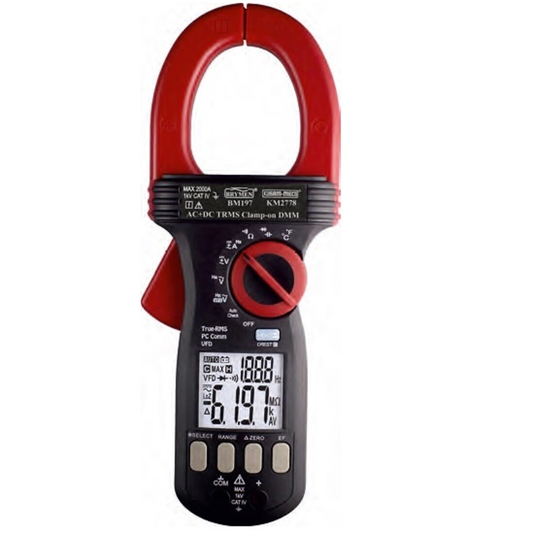 Kusam Meco KM2778 Clamp Meter with 1500VDC for Solar