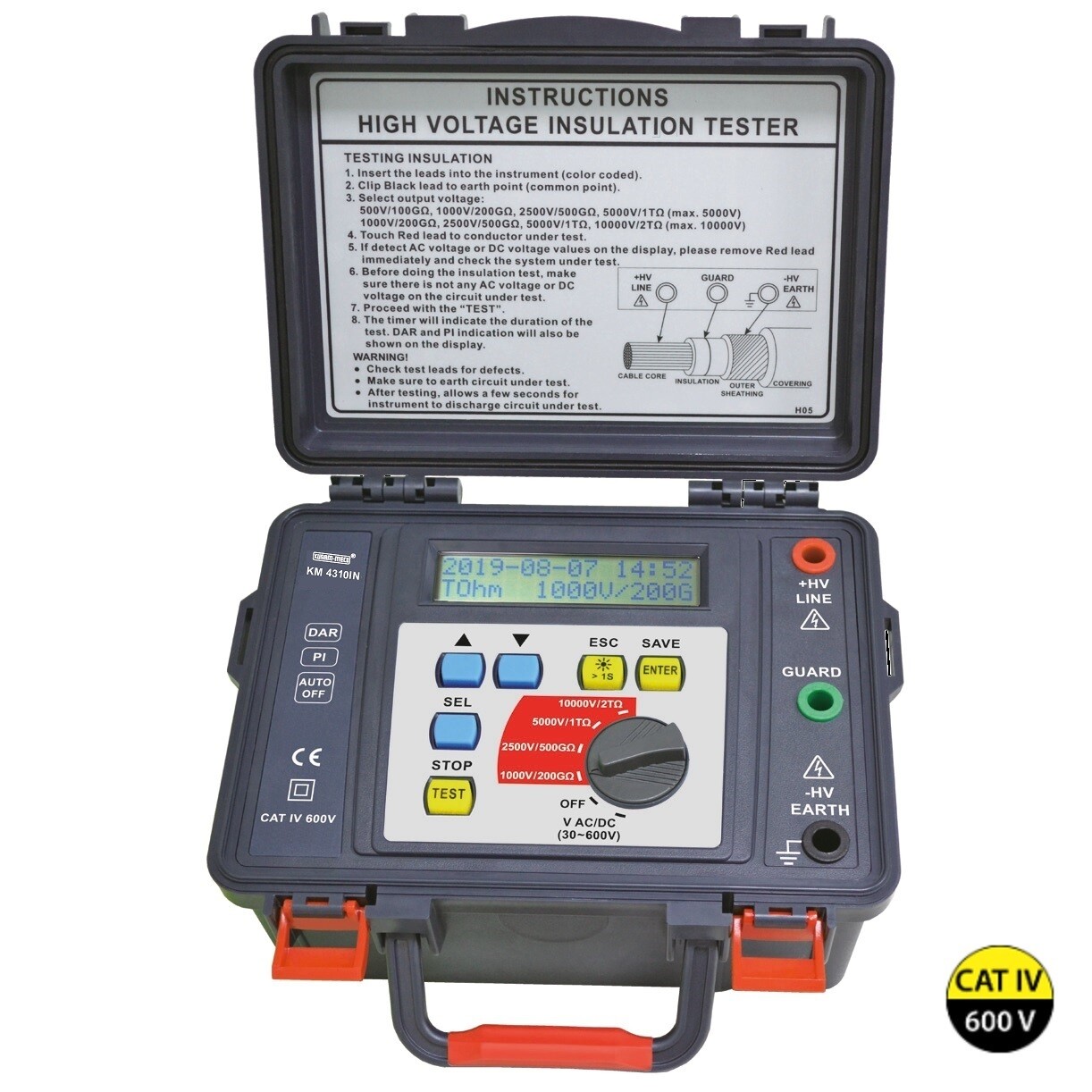 10KV Insulation Resistance Tester Kusam Meco KM4310IN