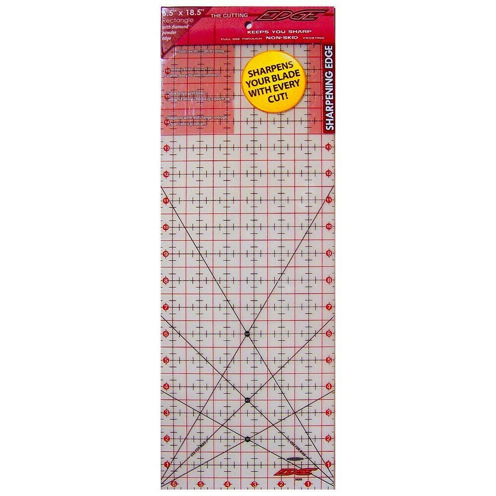 6 1/2" x 18 1/2" QUILTER'S RULER The Cutting Edge