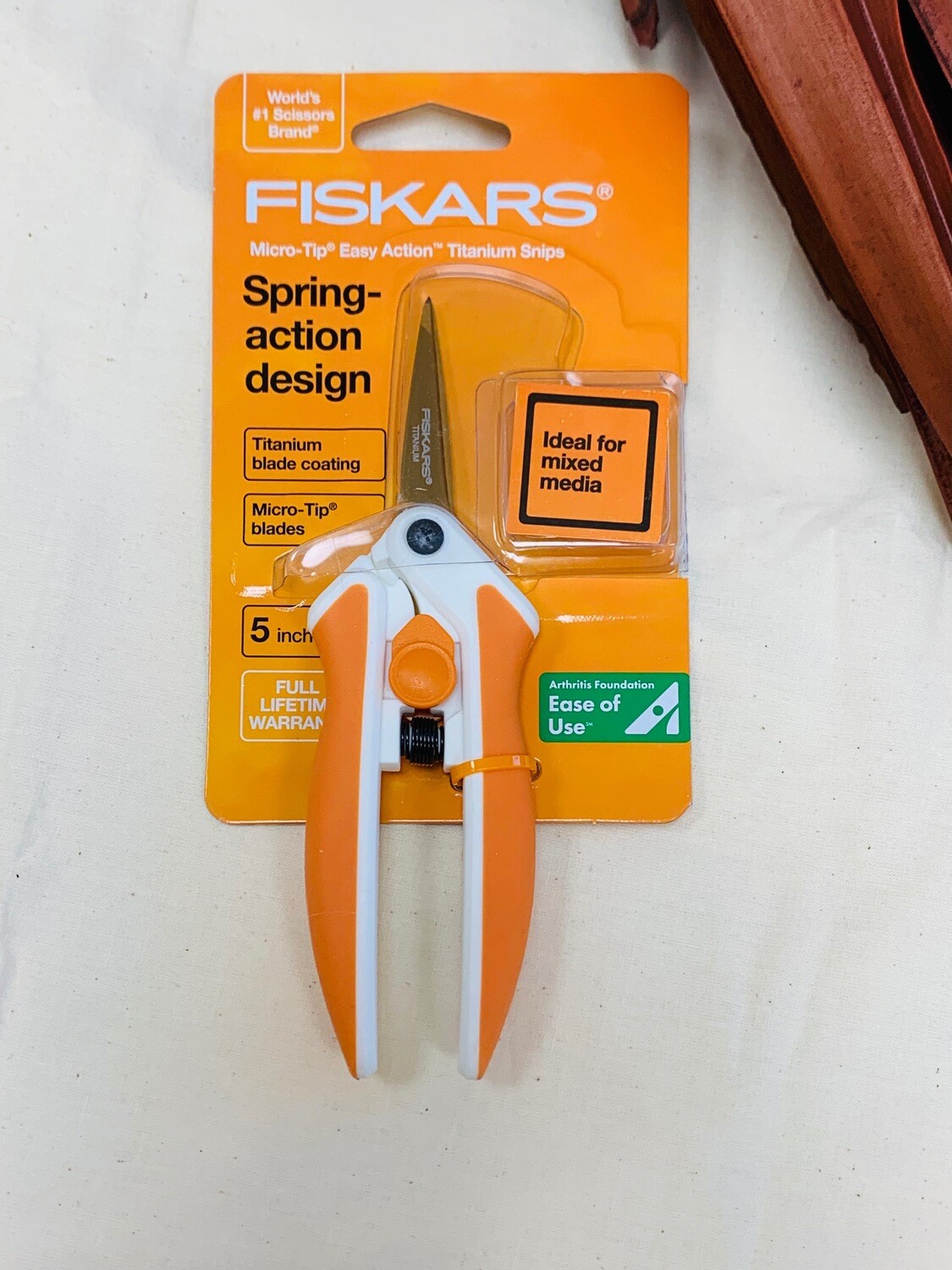 MICROTIP EASY ACTION TITANIUM SNIPS SCISSORS (5") Fiskars