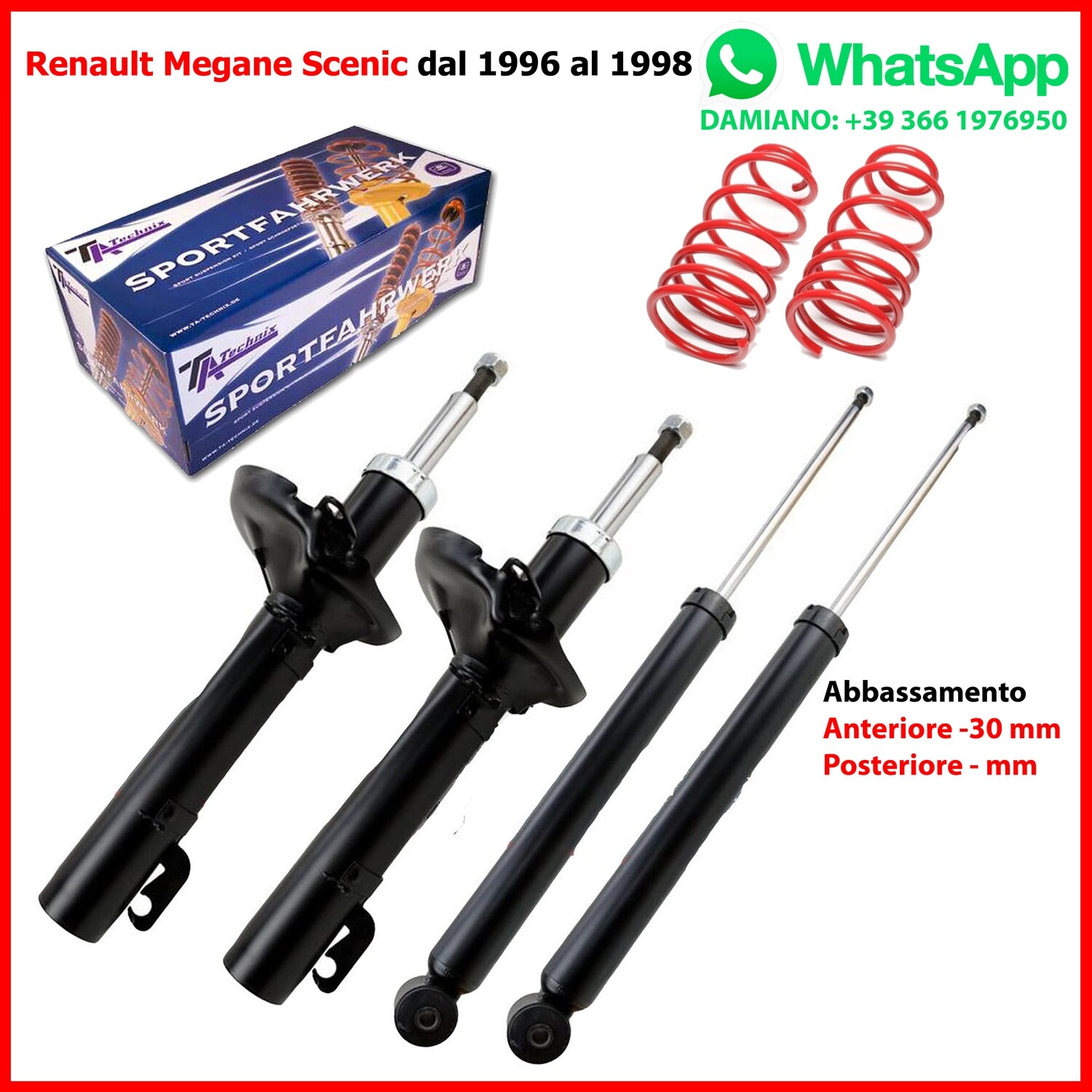 A1693200830 KIT 4 AMMORTIZZATORI ANTERIORI E POSTERIORI MERCEDES CLASSE A 180 W169 2 0 D 80kw 6m 5p 2006 Ricambio Usato 1693260000 317396