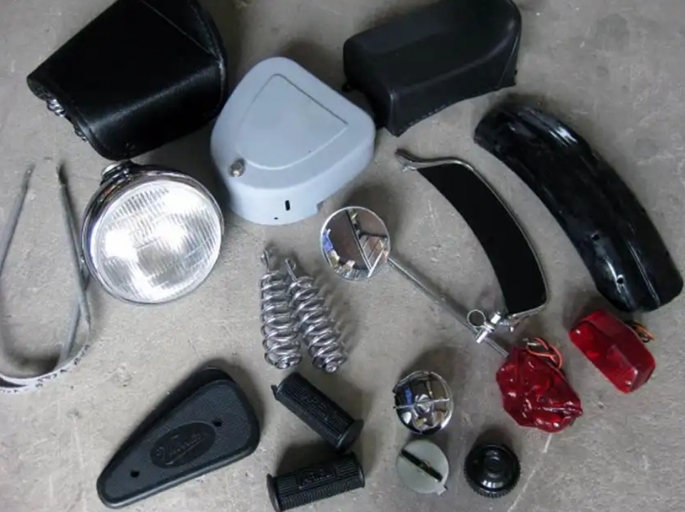 Vintage Used Motorcycle Parts