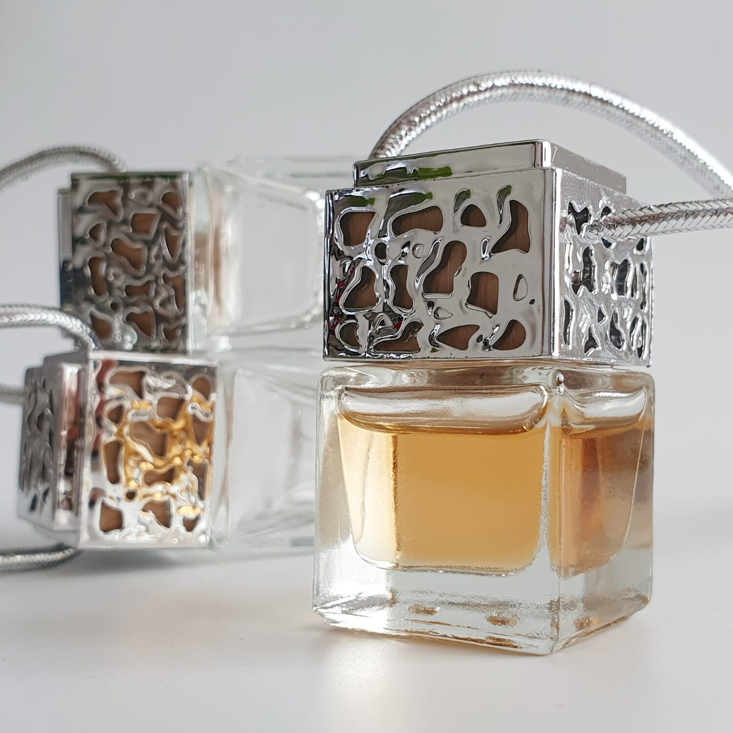 Designer Air Freshener Silver Lid