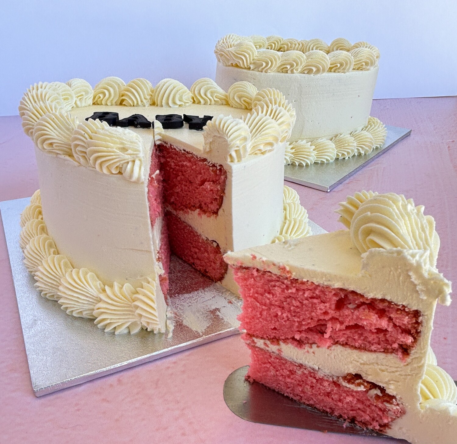 Heart Text Cake Celebration Cakes Delivery Perth Drizzled