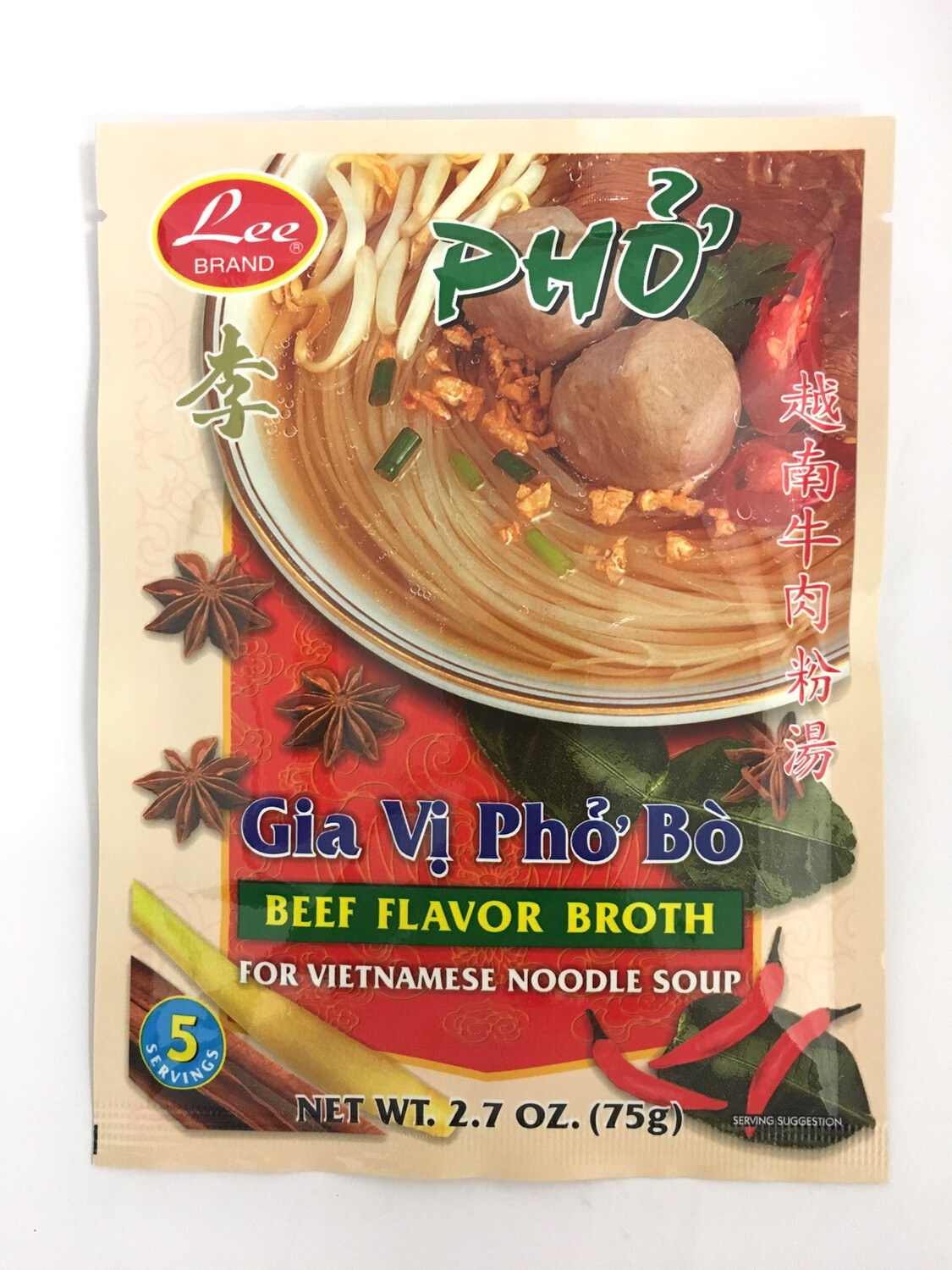 LEE BEEF BROTH MIX 60X75G