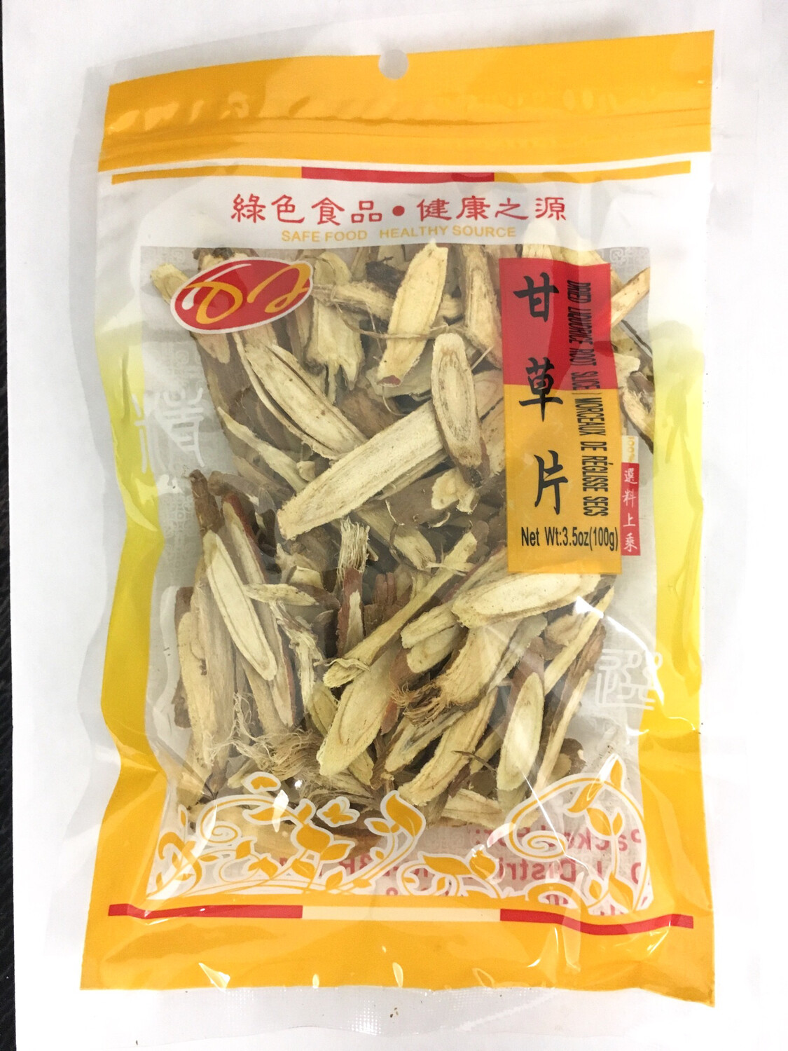 DJ DRIED LIQUORICE ROOT SLICE 100X100G