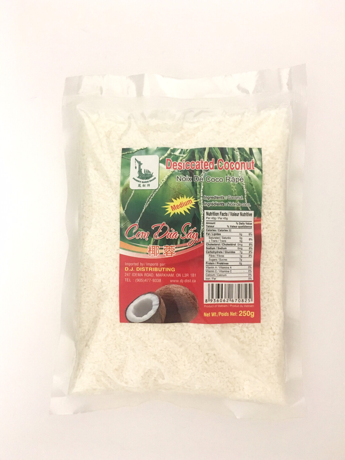 PHOENIX DESICCATED COCONUT (M) 24X250G