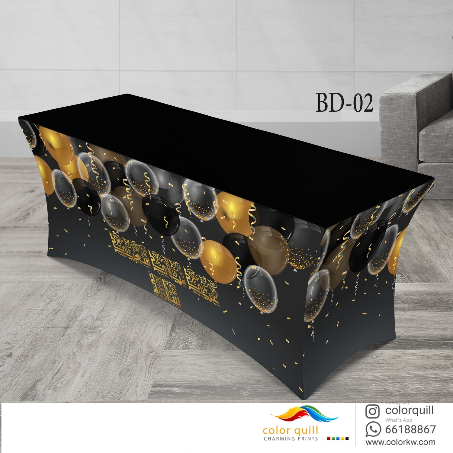 BD02 Birthday party Table cover