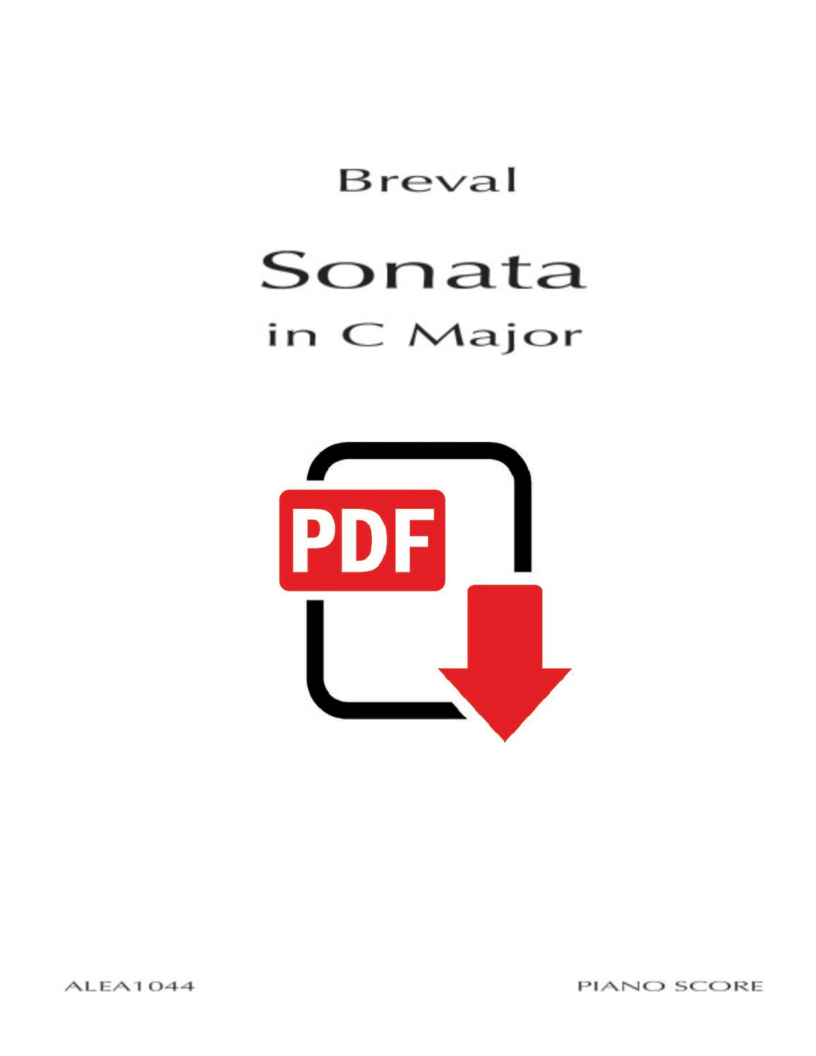 Breval Sonata in C Major (PDF)