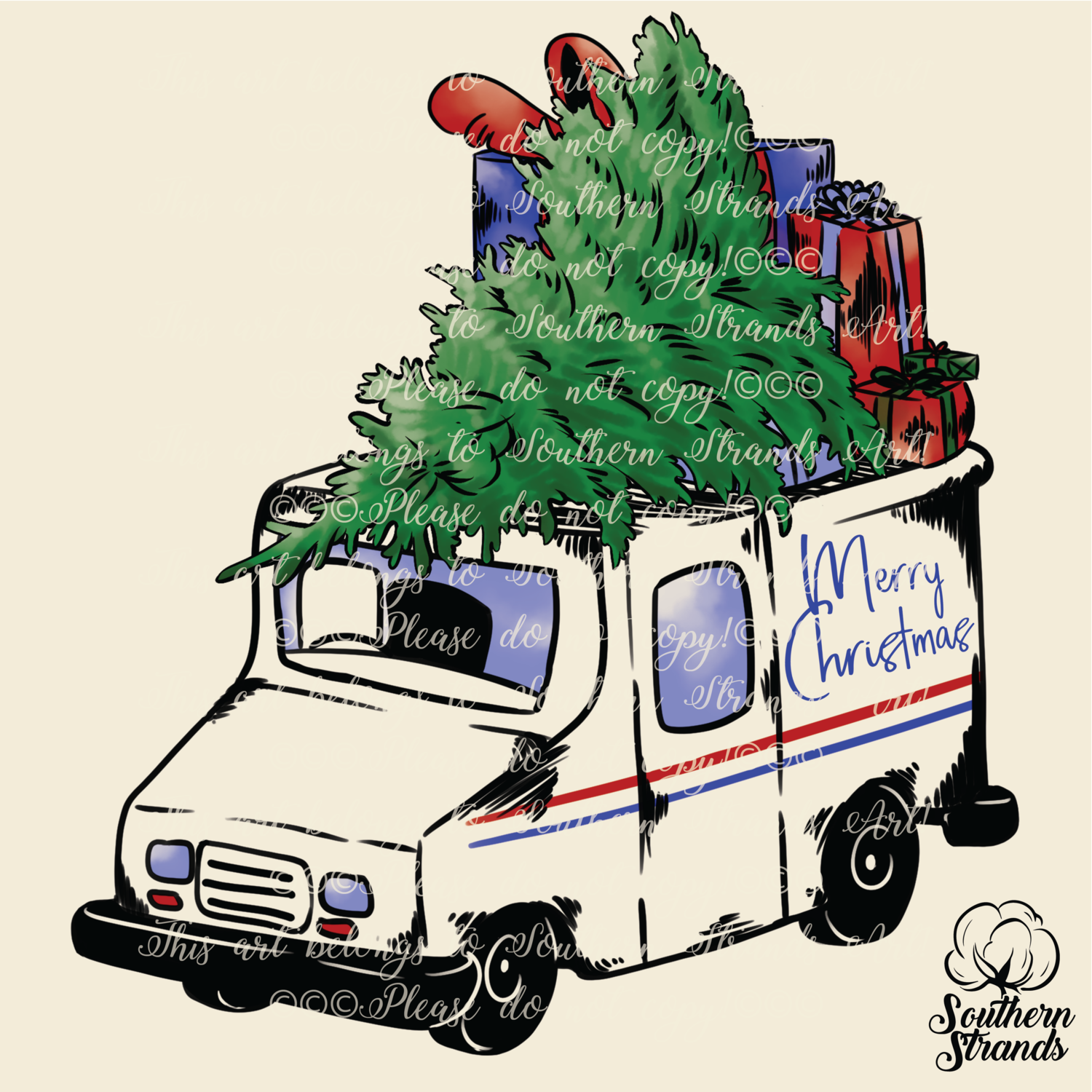 Christmas US Mail Truck