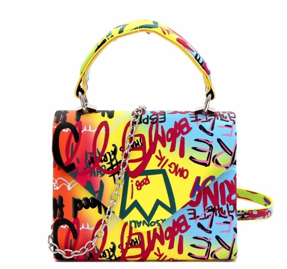 Graffiti Flap Crossbody Small