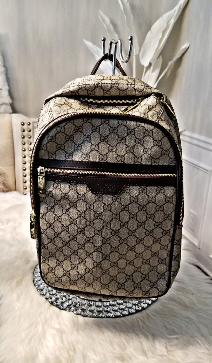 Gucci Brown Backpack
