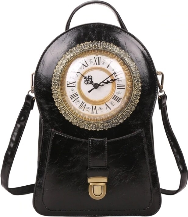 Paz Working Vintage Clock Backpack/Tote