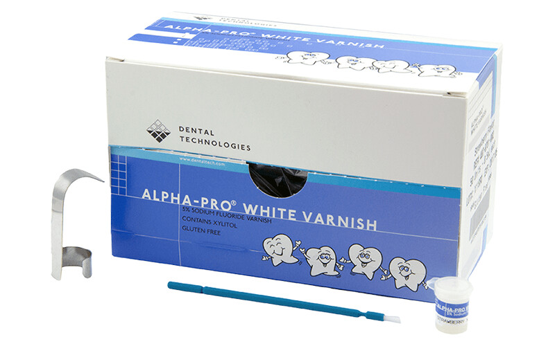 AlphaPro White Varnish, 5 Natriumfluorid, 50x 0,5ml Döschen