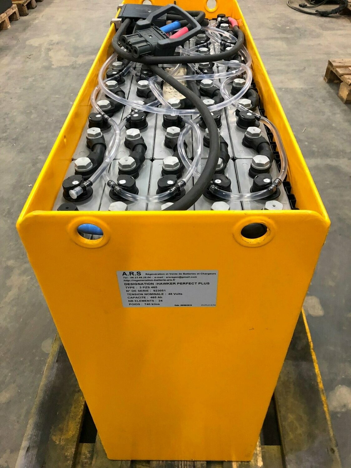 Batterie pour chariot JUNGHEINRICH ETV 110 ou ETV 115 Mât rétractable