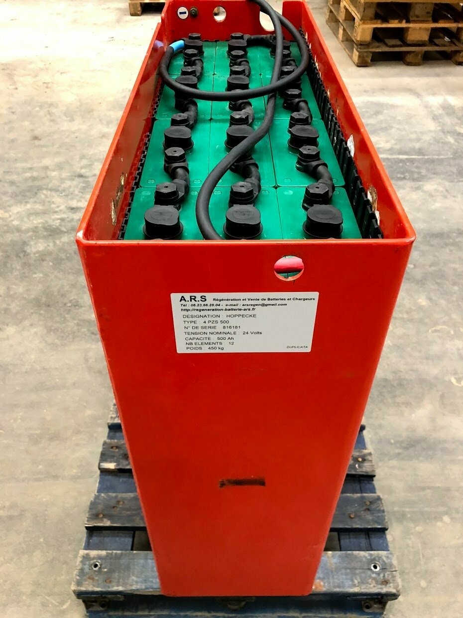 Batterie pour chariot FENWICK E12 en RhôneAlpes ( 24V620Ah régénérée )