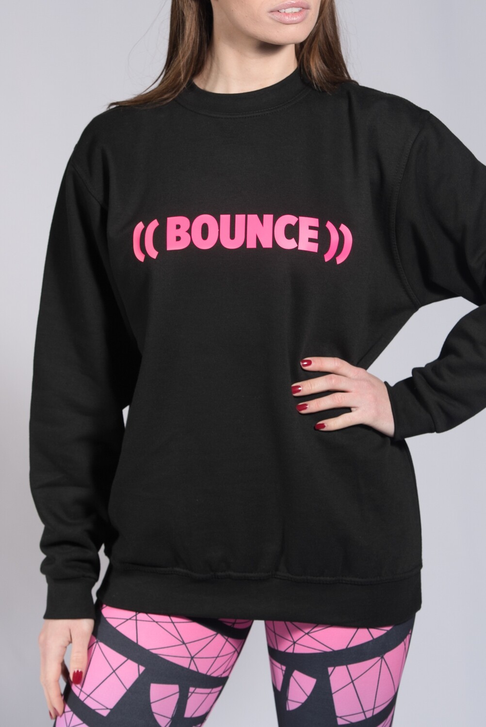 Sweatshirt - Black & Pink