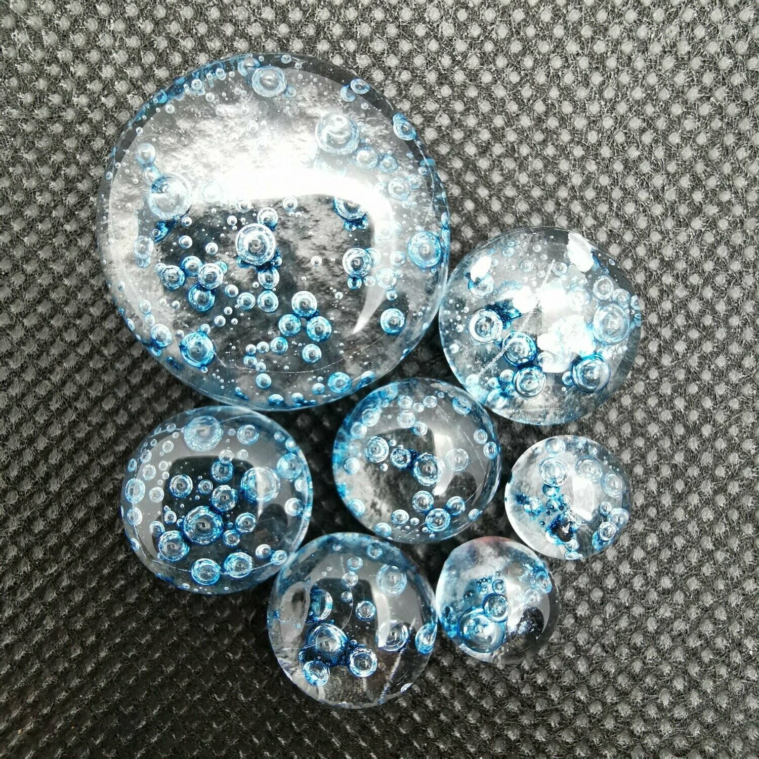 The Original Bubbles Fused Glass Cabs