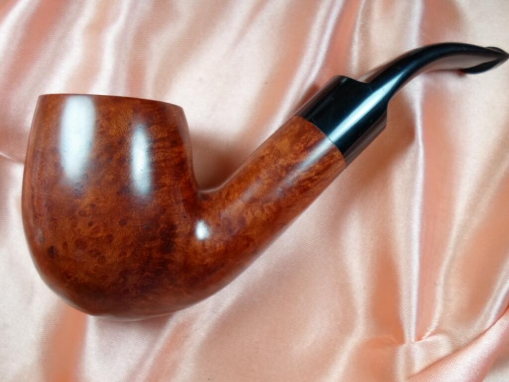 Jumbo Full Bent Handmade Briar Tobacco Pipe By Christie
