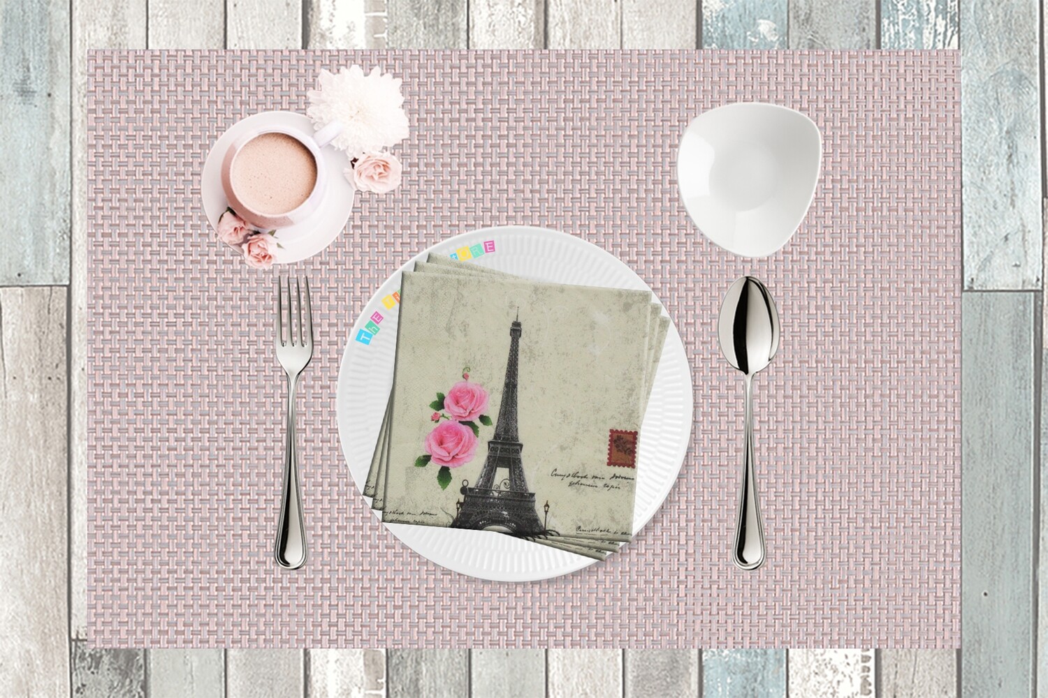 Eiffel Tower Print Paper Napkin (Pack of 20)