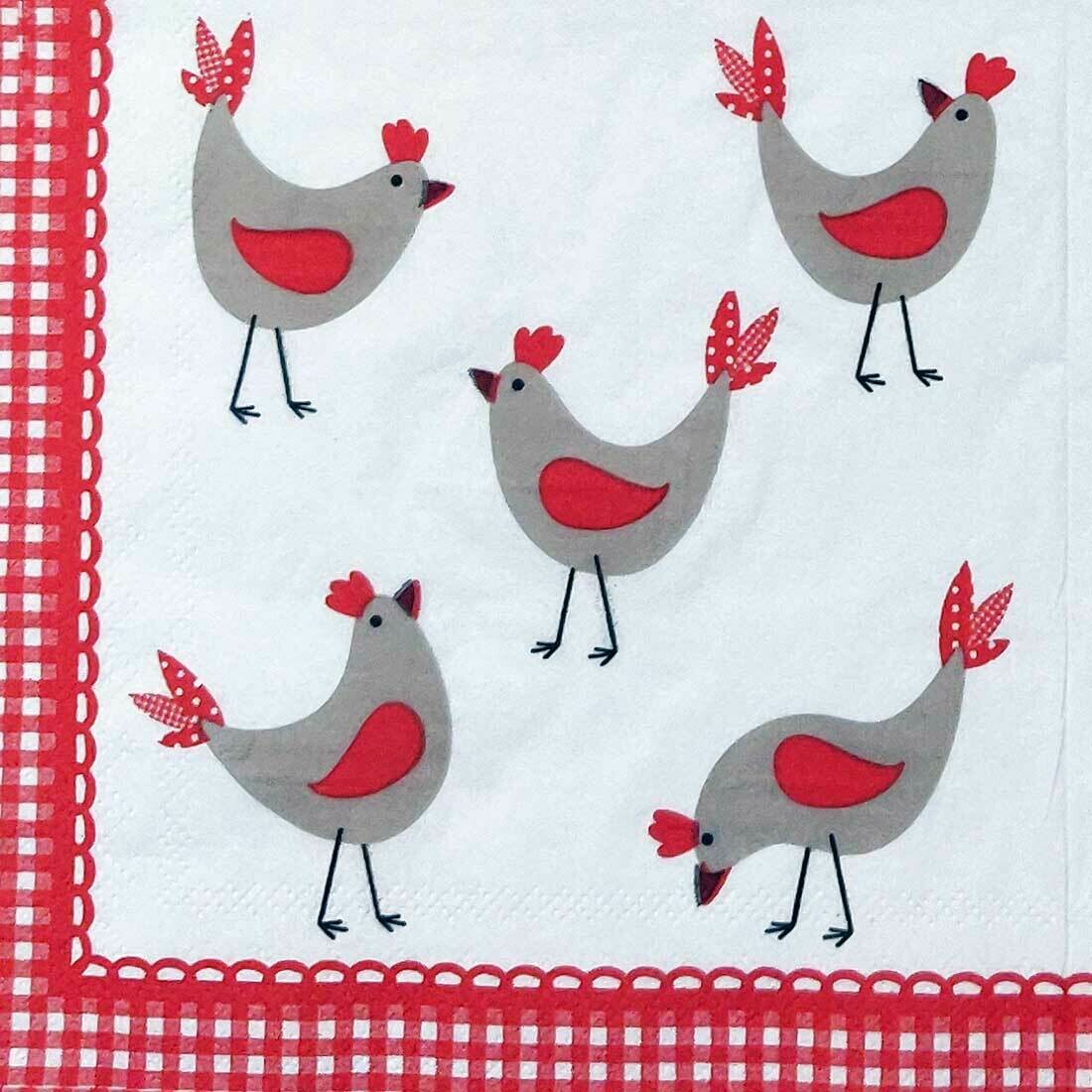 Chicken Print Paper Napkin 13x13 (Pack of 20) Out of Stock