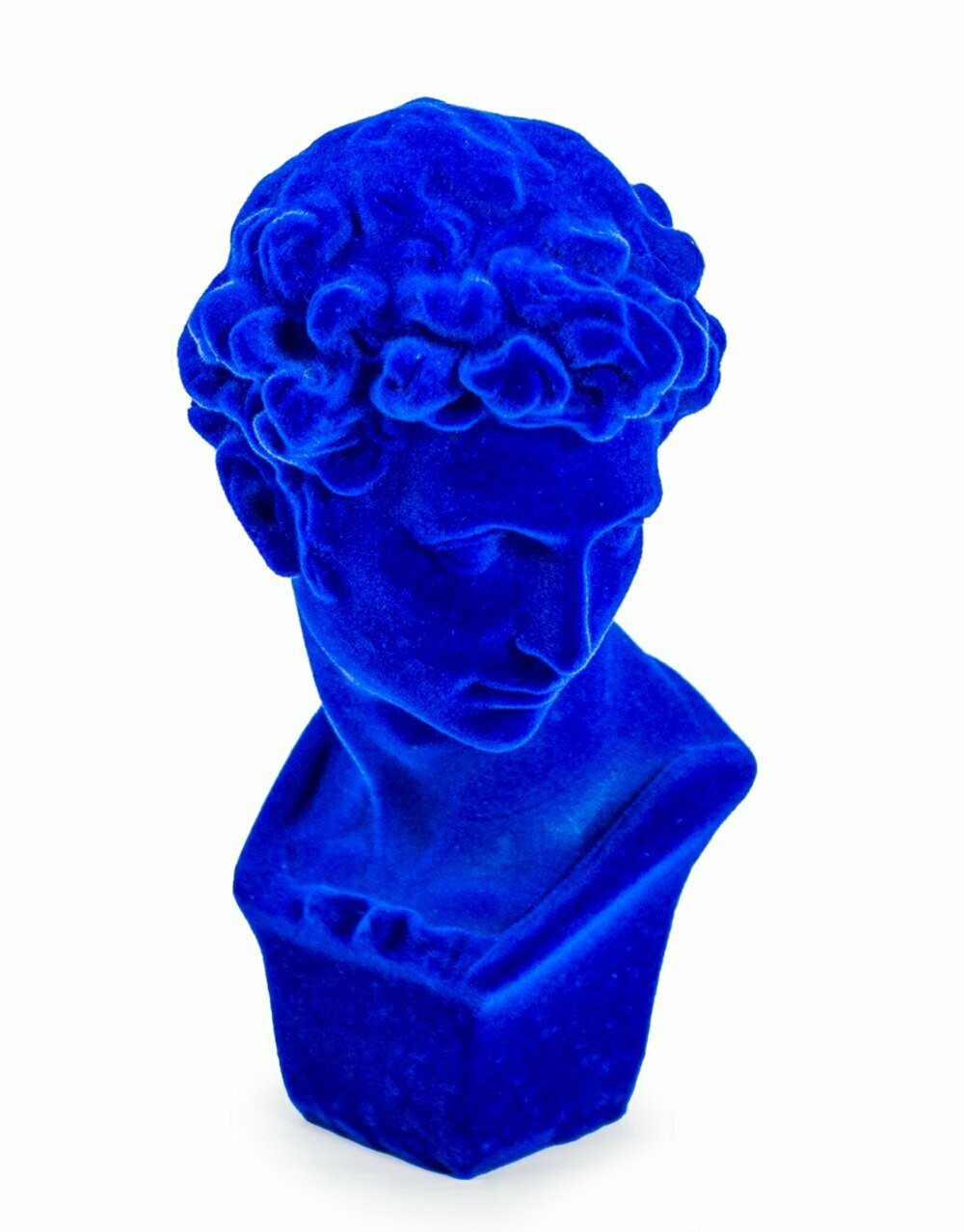 Light Blue Classical Flock Bust