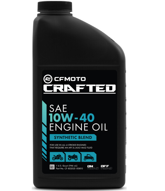 10W40 CFMOTO CRAFTED Synthetic Blend Engine Oil Liter (CF85202100810)