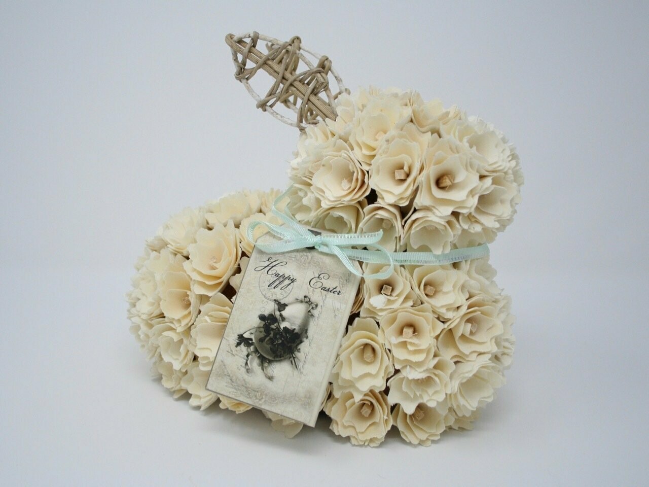 Wood Shaving Flower Rabbit